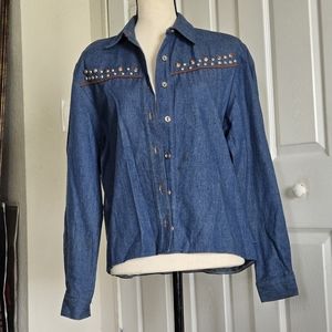 Vtg Wildfire Jean Blouse